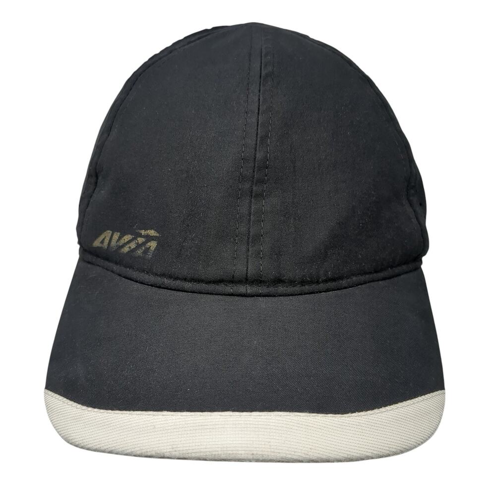 Avia Slideback Hat Black One Size Adjustable Solid Laser Cut Outdoor